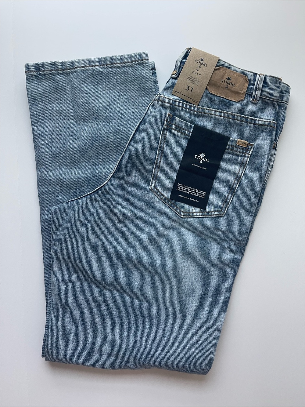 Thrills Jeans Pulp High Waisted Relaxed 100% Organic Cotton